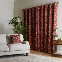 Dunelm Ruskin Red Eyelet Curtains 11 Dunelm Ruskin Red Eyelet Curtains -Dunelm Sales Store 30768026 alt04