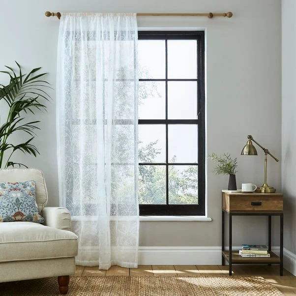 Dunelm Ruskin Embroidery Slot Top Voile 4 Dunelm Ruskin Embroidery Slot Top Voile - Image 2