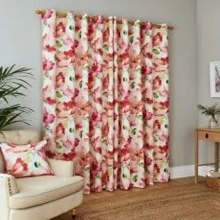 Dunelm Watercolour Floral Multi Eyelet Curtains -Dunelm Sales Store 30768089 alt04