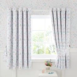 Dunelm Unicorn Enchanted White Floral Thermal Blackout Eyelet Curtains 8 Dunelm Unicorn Enchanted White Floral Thermal Blackout Eyelet Curtains -Dunelm Sales Store 30768206 alt01