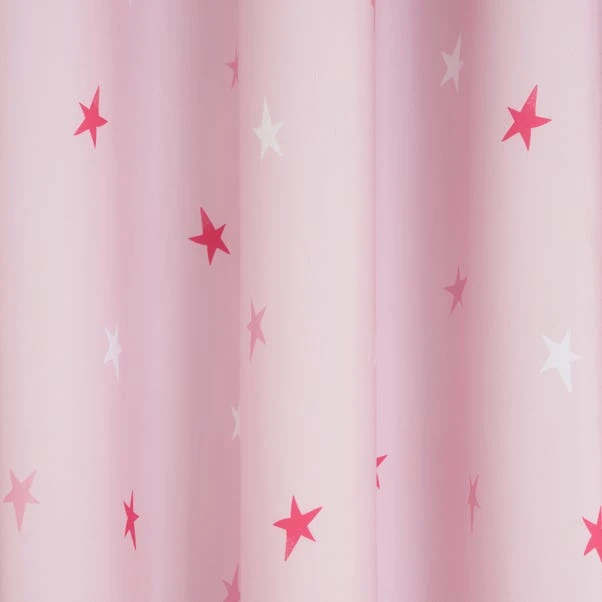 Dunelm Pink Unicorn Stars Blackout Eyelet Curtains 5 Dunelm Pink Unicorn Stars Blackout Eyelet Curtains - Image 3