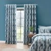 Elements Iver Geo Teal Blackout Eyelet Curtains 2 Elements Iver Geo Teal Blackout Eyelet Curtains -Dunelm Sales Store 30768762