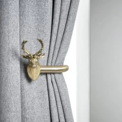 Dunelm Mix And Match Pair Of Stag Curtain Holdbacks