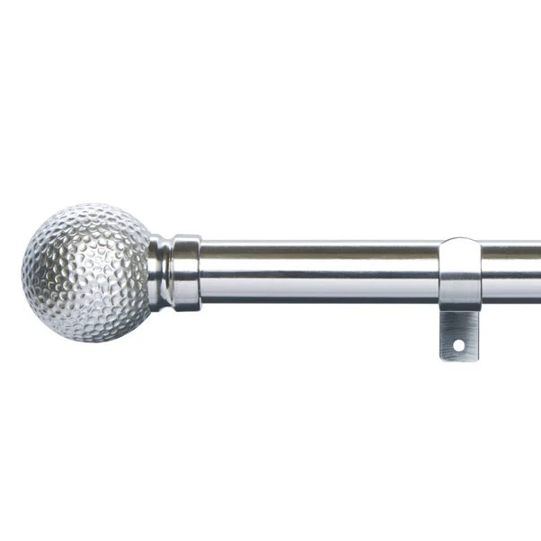 Dunelm Hammered Metal Effect Extendable Eyelet Curtain Pole 4 Dunelm Hammered Metal Effect Extendable Eyelet Curtain Pole - Image 2