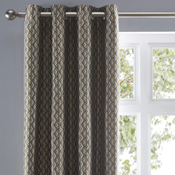 Elements Ivar Ochre Eyelet Curtains 3 Elements Ivar Ochre Eyelet Curtains