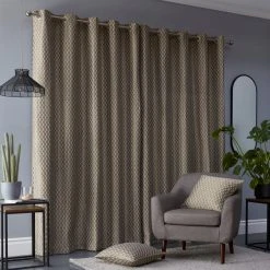 Elements Ivar Ochre Eyelet Curtains 11 Elements Ivar Ochre Eyelet Curtains -Dunelm Sales Store 30768871 alt04