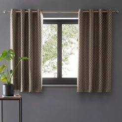 Elements Ivar Ochre Eyelet Curtains 12 Elements Ivar Ochre Eyelet Curtains -Dunelm Sales Store 30768871 alt05
