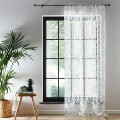 Dunelm Satara Ivory Slot Top Single Voile Panel 6 Dunelm Satara Ivory Slot Top Single Voile Panel -Dunelm Sales Store 30768902 alt01