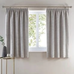 Churchgate Swithland Herringbone White Pencil Pleat Curtains -Dunelm Sales Store 30768953 alt05