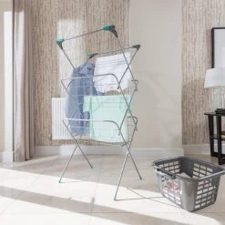 Addis 3 Tier Airer With Hooks 12 Addis 3 Tier Airer With Hooks -Dunelm Sales Store 30769063 alt04