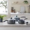 Dunelm Grey Stone Effect Sauce Pan Set -Dunelm Sales Store 30769121