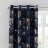 Dunelm Velour Tree Print Navy Eyelet Curtains 2 Dunelm Velour Tree Print Navy Eyelet Curtains -Dunelm Sales Store 30769160