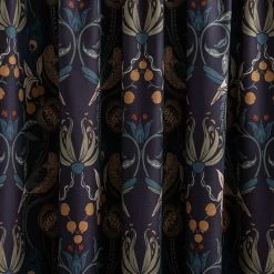 Dunelm Havisham Navy Eyelet Door Curtain 8 Dunelm Havisham Navy Eyelet Door Curtain -Dunelm Sales Store 30769191 alt02