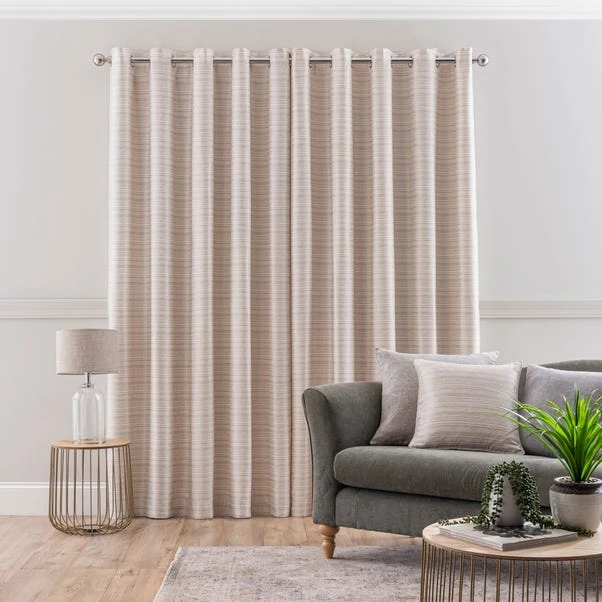 Dunelm Cali Natural Eyelet Curtains 7 Dunelm Cali Natural Eyelet Curtains - Image 5