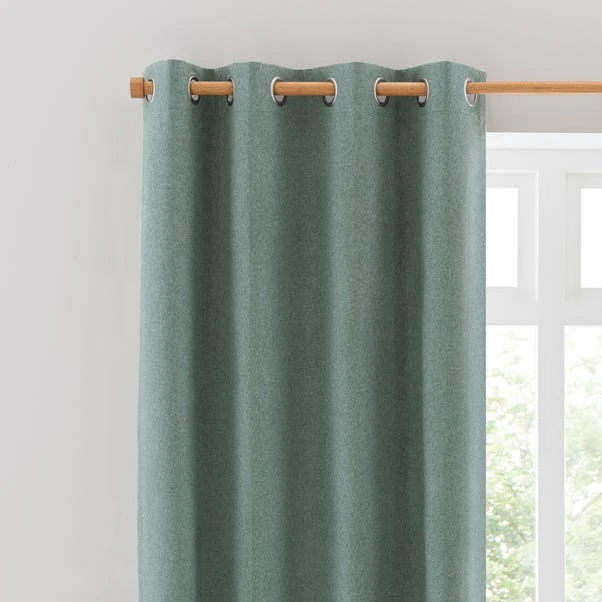 Dunelm Luna Brushed Lilypad Blackout Eyelet Curtains 3 Dunelm Luna Brushed Lilypad Blackout Eyelet Curtains