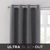 Dunelm Ultra Blackout Touch Of Linen Charcoal Eyelet Curtains -Dunelm Sales Store 30769369