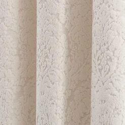 Dunelm Damask Cut Velvet Ivory Eyelet Curtains 10 Dunelm Damask Cut Velvet Ivory Eyelet Curtains -Dunelm Sales Store 30769422 alt02