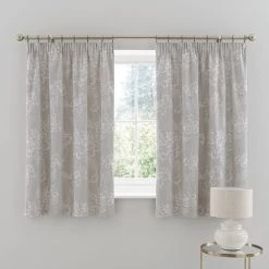 Dunelm Flourish Grey Pencil Pleat Curtains -Dunelm Sales Store 30769442 alt05