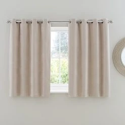Dunelm Ultra Blackout Natural Chenille Eyelet Curtains 13 Dunelm Ultra Blackout Natural Chenille Eyelet Curtains -Dunelm Sales Store 30769501 alt05