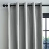 Dunelm Adley 100% Cotton Silver Eyelet Curtains 2 Dunelm Adley 100% Cotton Silver Eyelet Curtains -Dunelm Sales Store 30769528