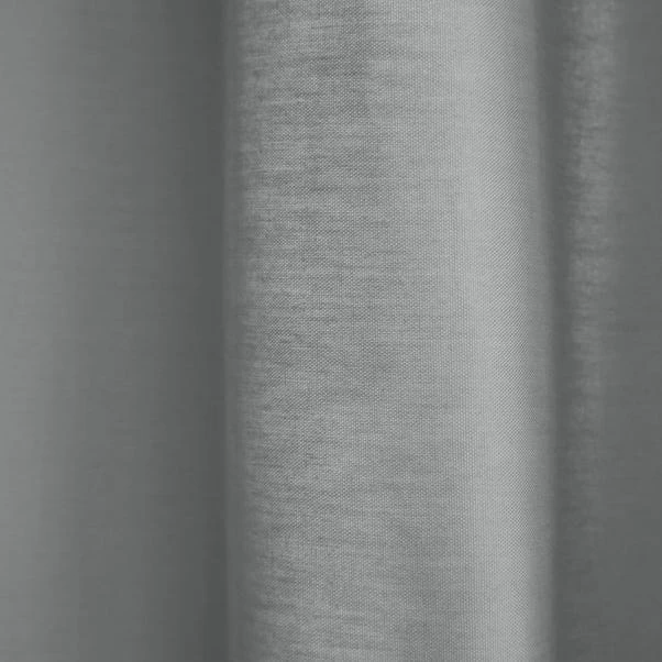 Dunelm Adley 100% Cotton Silver Eyelet Curtains 5 Dunelm Adley 100% Cotton Silver Eyelet Curtains - Image 3