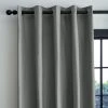 Dunelm Adley 100% Cotton Steeple Grey Eyelet Curtains 1 Dunelm Adley 100% Cotton Steeple Grey Eyelet Curtains -Dunelm Sales Store 30769529
