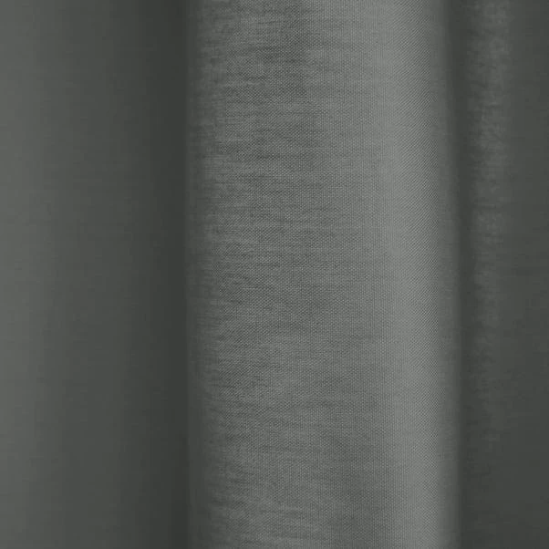 Dunelm Adley 100% Cotton Steeple Grey Eyelet Curtains 5 Dunelm Adley 100% Cotton Steeple Grey Eyelet Curtains - Image 3