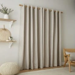 Dunelm Churchgate Herringbone Natural Stripe Eyelet Curtains 9 Dunelm Churchgate Herringbone Natural Stripe Eyelet Curtains -Dunelm Sales Store 30769563 alt04