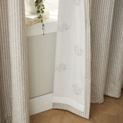 Dunelm Churchgate Herringbone Natural Stripe Eyelet Curtains 10 Dunelm Churchgate Herringbone Natural Stripe Eyelet Curtains -Dunelm Sales Store 30769563 alt06
