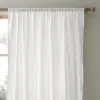 Dunelm Crinkle Cotton White Slot Top Single Voile Panel 1 Dunelm Crinkle Cotton White Slot Top Single Voile Panel -Dunelm Sales Store 30769572