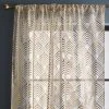 Dunelm Geo Foil Gold Slot Top Single Voile Panel 1 Dunelm Geo Foil Gold Slot Top Single Voile Panel -Dunelm Sales Store 30769585