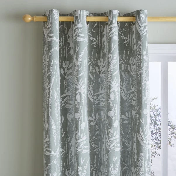 Dunelm Meadow Jacquard Lilypad Eyelet Curtains 3 Dunelm Meadow Jacquard Lilypad Eyelet Curtains