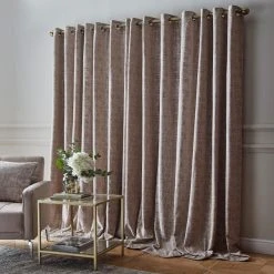Dunelm Opulent Chenille Natural Eyelet Curtains 8 Dunelm Opulent Chenille Natural Eyelet Curtains -Dunelm Sales Store 30769711 alt04