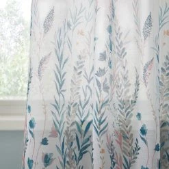 Dunelm Whimsical Botanical Multi Slot Top Single Voile Panel 9 Dunelm Whimsical Botanical Multi Slot Top Single Voile Panel -Dunelm Sales Store 30769716 alt02