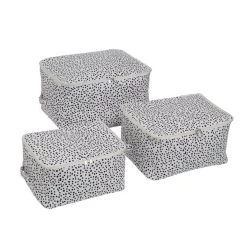 Dunelm Set Of 3 Fabric Storage Bags Dotty White 10 Dunelm Set Of 3 Fabric Storage Bags Dotty White -Dunelm Sales Store 30769834 alt02