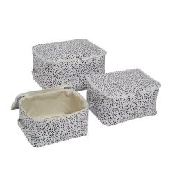 Dunelm Set Of 3 Fabric Storage Bags Dotty White 11 Dunelm Set Of 3 Fabric Storage Bags Dotty White -Dunelm Sales Store 30769834 alt03