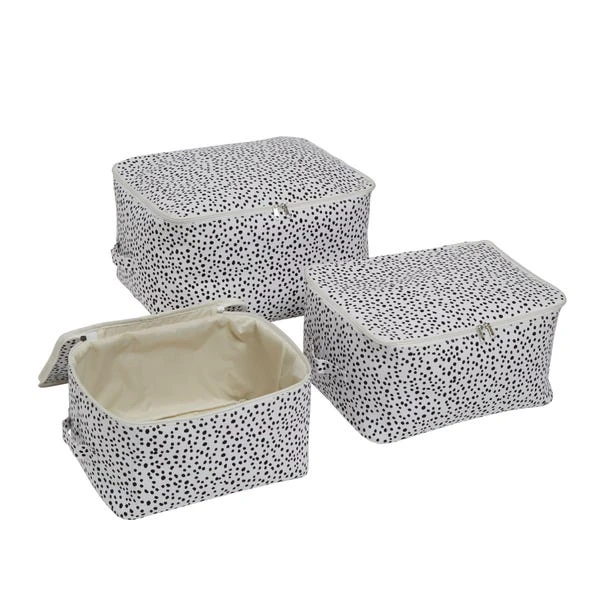 Dunelm Set Of 3 Fabric Storage Bags Dotty White 6 Dunelm Set Of 3 Fabric Storage Bags Dotty White - Image 4