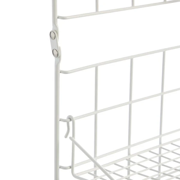 Dunelm Metal Peg Board With Accessories White 6 Dunelm Metal Peg Board With Accessories White - Image 4