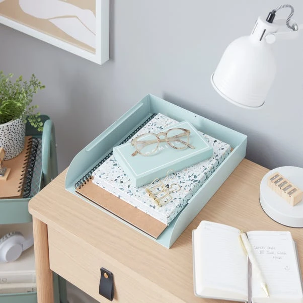 Elements Steel A4 Paper Tray Willow 3 Elements Steel A4 Paper Tray Willow