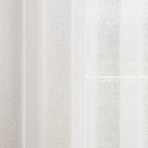 Dunelm Boucle White Slot Top Voile Panel 5 Dunelm Boucle White Slot Top Voile Panel - Image 3