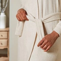 Dunelm Supersoft Lightweight Natural Dressing Gown 13 Dunelm Supersoft Lightweight Natural Dressing Gown -Dunelm Sales Store 30770893 alt05
