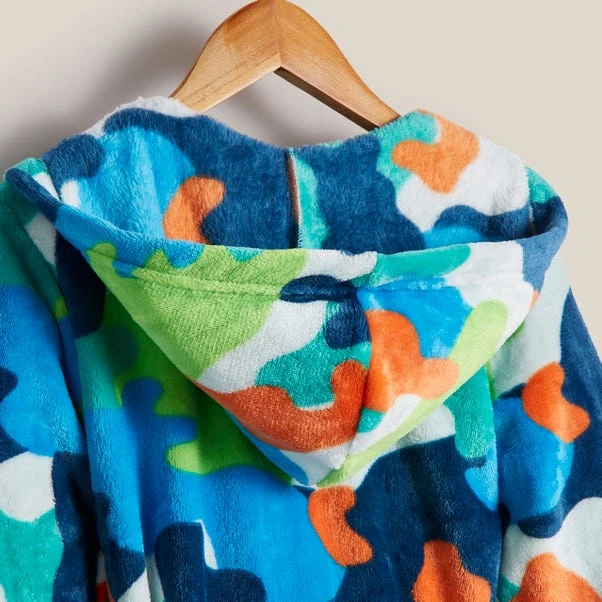 Dunelm Kids Camo Dressing Gown 7 Dunelm Kids Camo Dressing Gown - Image 5