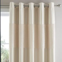 Dunelm Beverley Champagne Blackout Curtains