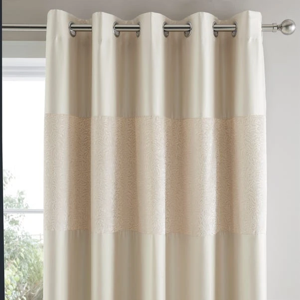 Dunelm Beverley Champagne Blackout Curtains 3 Dunelm Beverley Champagne Blackout Curtains
