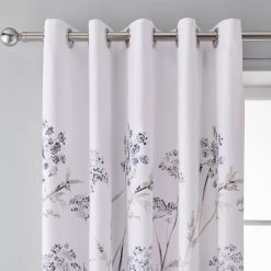 Dorma Purity Natural Meadow Blackout Eyelet Curtains