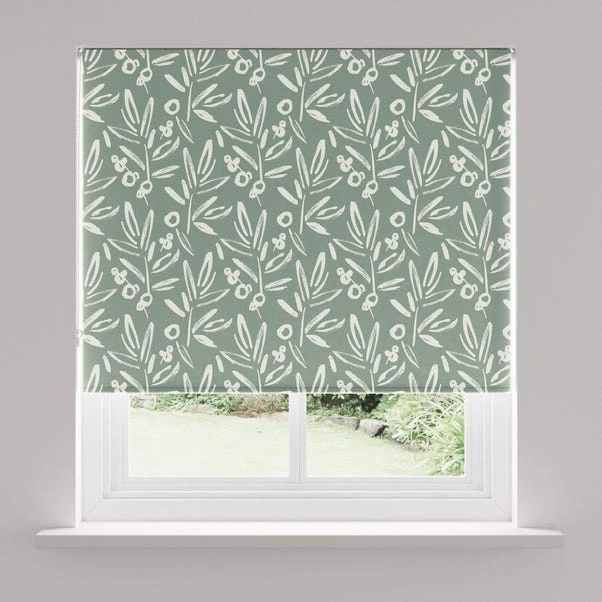 Dunelm Olive Easy-Stick Blackout Roller Blind 5 Dunelm Olive Easy-Stick Blackout Roller Blind - Image 3