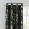 Dunelm Velour Tree Print Emerald Eyelet Curtains 1 Dunelm Velour Tree Print Emerald Eyelet Curtains -Dunelm Sales Store 30772392