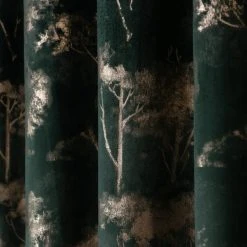 Dunelm Velour Tree Print Emerald Eyelet Curtains 10 Dunelm Velour Tree Print Emerald Eyelet Curtains -Dunelm Sales Store 30772392 alt02