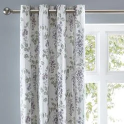 Dunelm Wisteria Mauve Eyelet Curtains