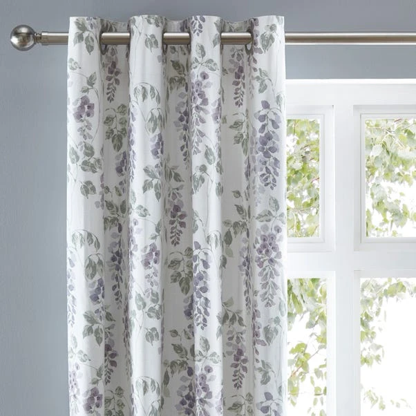 Dunelm Wisteria Mauve Eyelet Curtains 3 Dunelm Wisteria Mauve Eyelet Curtains